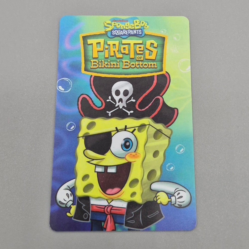 SpongeBob SquarePants Pirates of‎ Bikini Bottom Arcade Trading Card 001 Andamiro